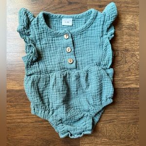 6-9 month romper girls ruffle romper